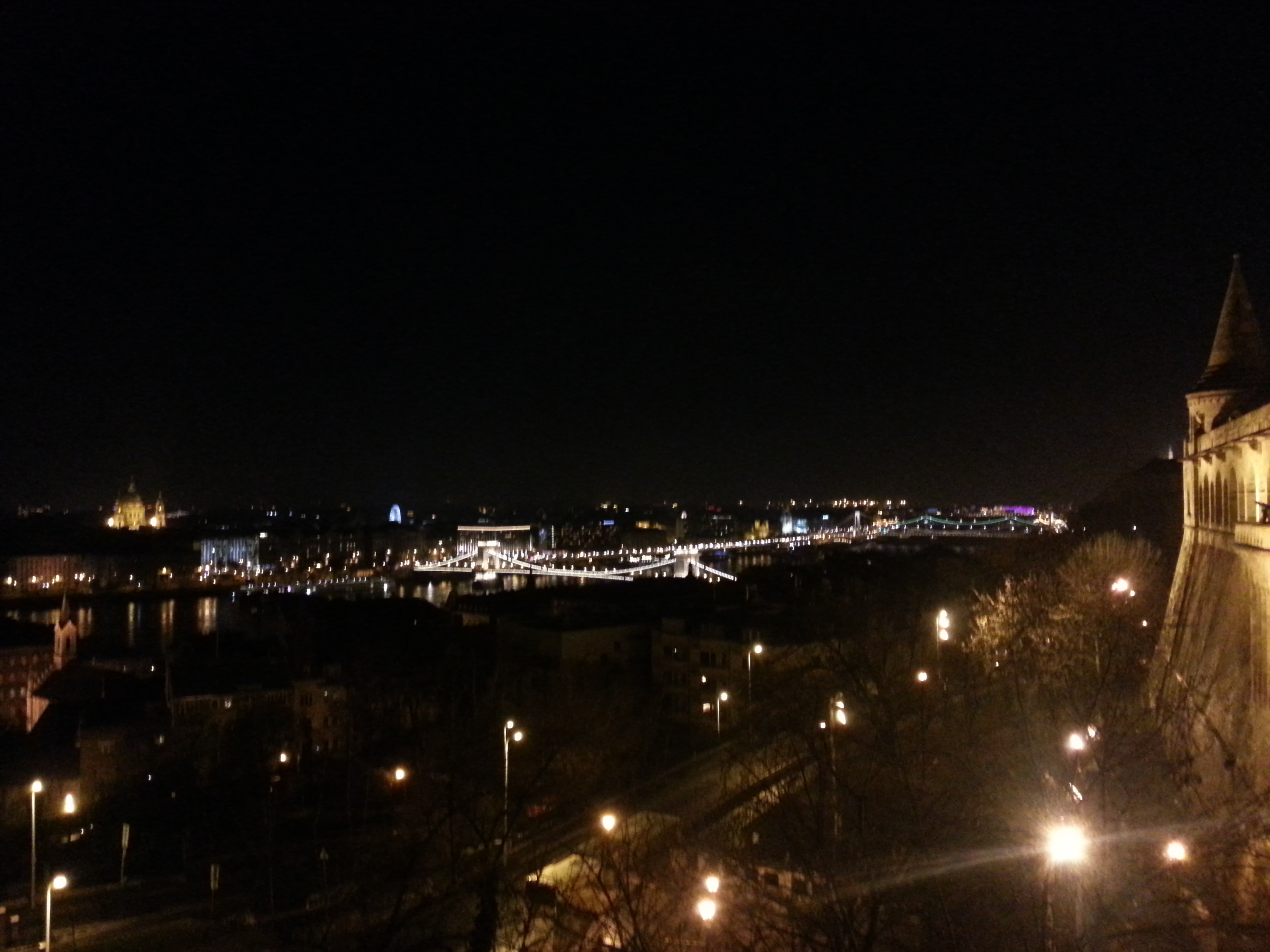 The Danube at night