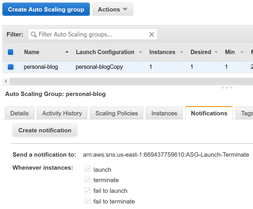 The Auto-Scaling group